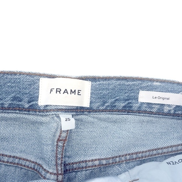 NWOT FRAME Le Original High-waisted Button Fly in Natoma Grind Wash Size 25 - Picture 7 of 8